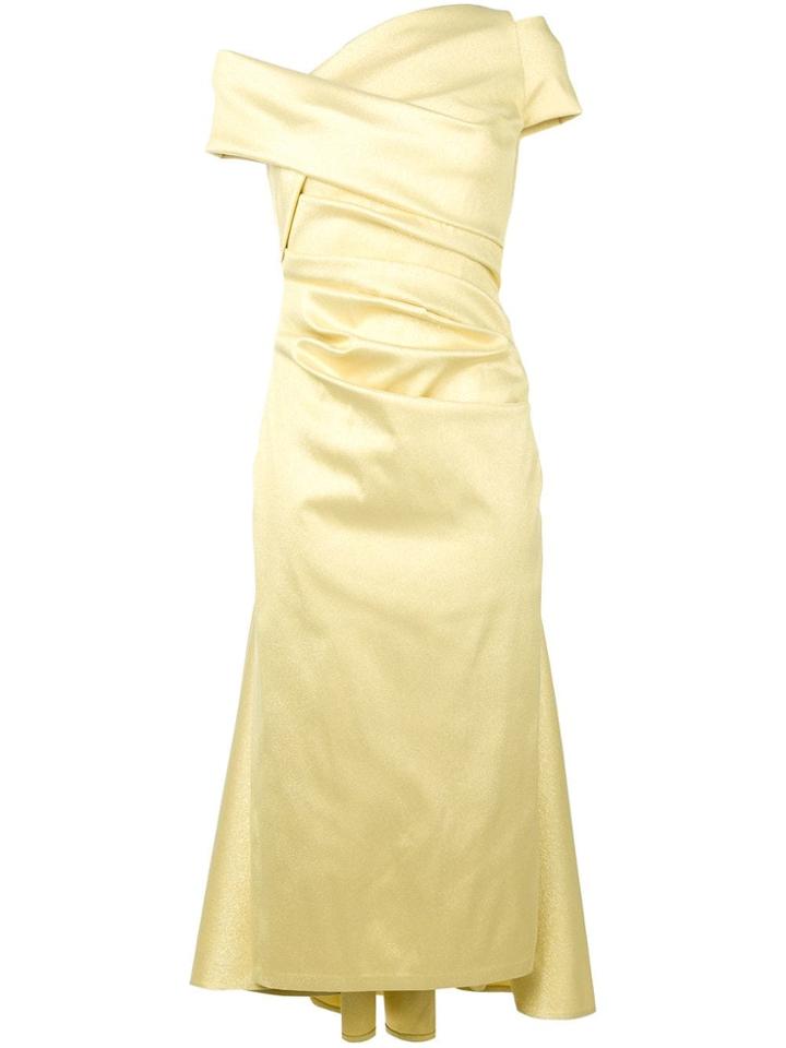Talbot Runhof Gialliano Dress - Yellow