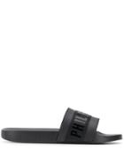 Philipp Plein Flat Gummy Sandals - Black