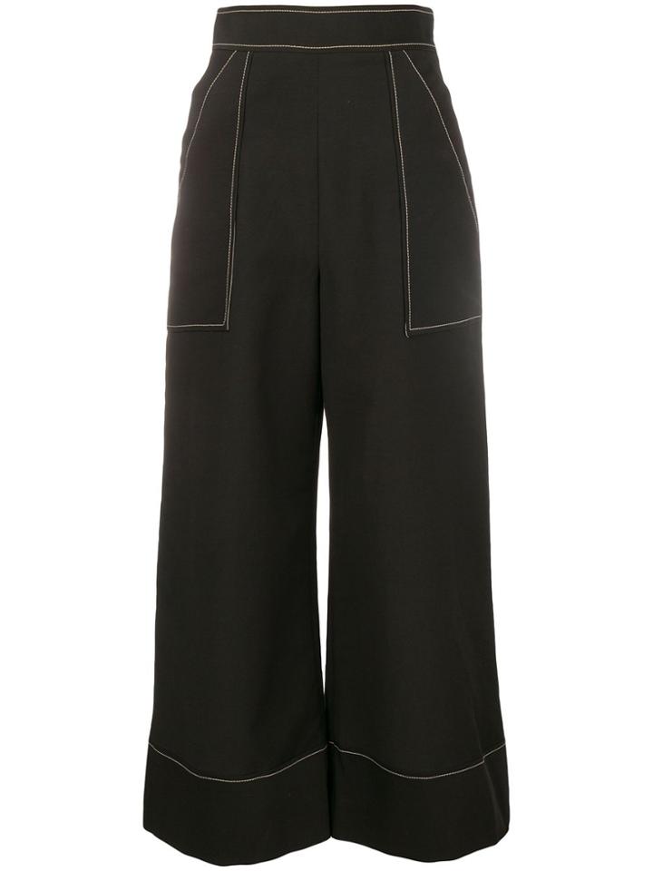 Temperley London Palazzo Trousers - Black