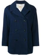 Bellerose Double-breasted Coat, Women's, Size: 1, Blue, Cotton