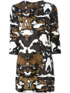 Gianluca Capannolo Faux Fur Shift Dress