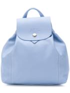 Longchamp Snap Fastening Backpack - Blue