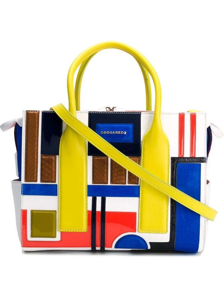 Dsquared2 Twin Peaks Tote, Women's, Leather/patent Leather