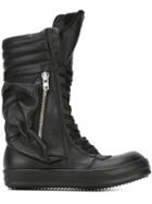 Rick Owens Sneaker Boots - Black