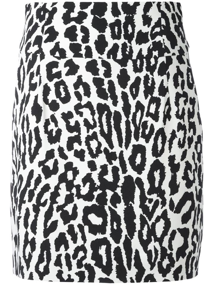 Alexandre Vauthier Leopard Print Mini Skirt - Black