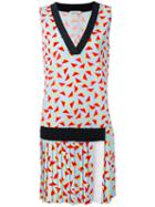 Iceberg - Drop Waist Printed Dress - Women - Polyester/spandex/elastane/viscose - 44, Blue, Polyester/spandex/elastane/viscose
