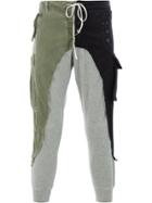 Greg Lauren Patchwork Sports Trousers - Green
