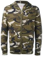 Palm Angels - Zipped Hoodie - Men - Cotton - S, Green, Cotton