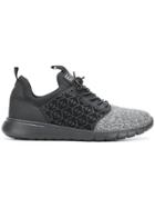 Ea7 Emporio Armani Lace-up Sock Sneakers - Black