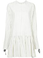 Matin Striped Dress - White