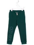 Kenzo Kids Logo Track Pants, Boy's, Size: 12 Yrs, Green
