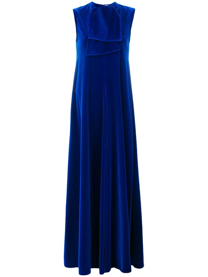Maison Rabih Kayrouz Velvet Sleeveless Gown - Blue
