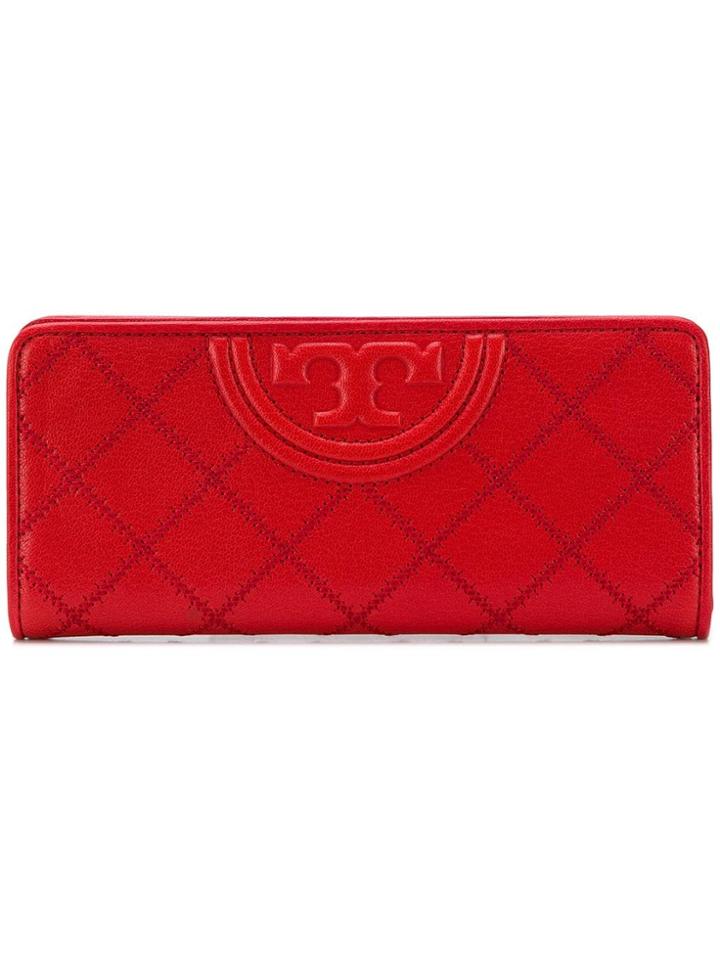 Tory Burch Fleming Slim Envelope Wallet - Red