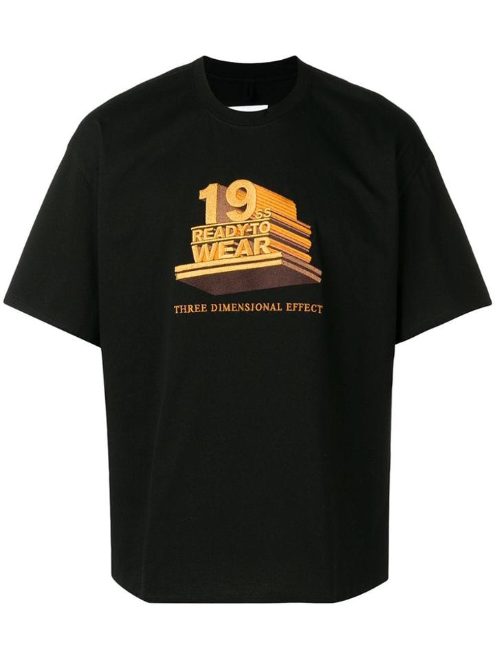 Doublet 19ss Print T-shirt - Black