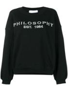 Philosophy Di Lorenzo Serafini Classic Jersey Sweater - Black