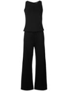 Theory Drawstring Jumpsuit, Women's, Size: Small, Black, Nylon/rayon