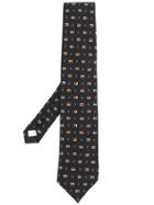 Lardini Square Print Tie - Brown