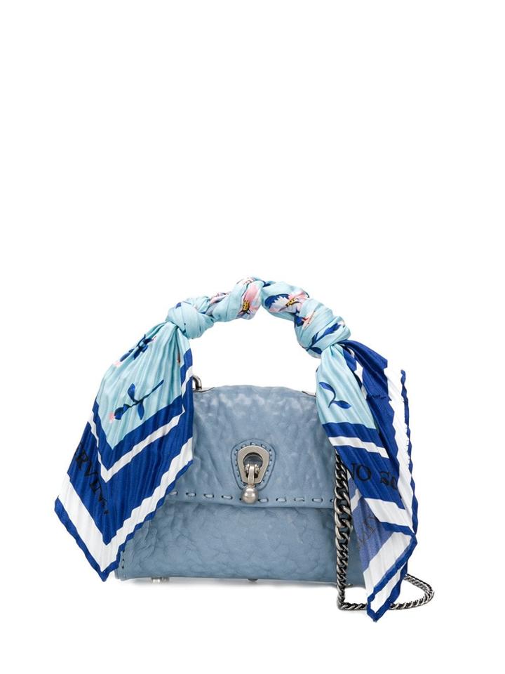 Ermanno Scervino Scarf Handle Tote - Blue