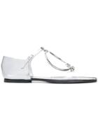 Maison Margiela Circular Strap Sandals - Metallic