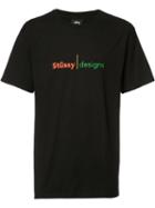 Stussy Logo Print T-shirt, Men's, Size: Xl, Black, Cotton