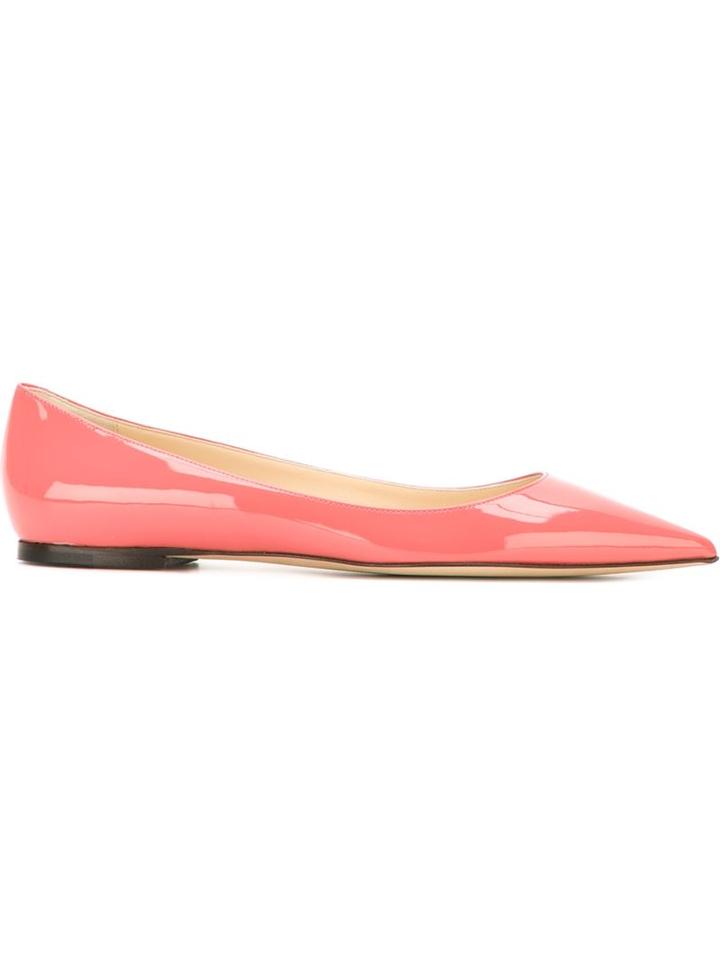Jimmy Choo Alina Ballerinas, Women's, Size: 41, Pink/purple, Patent Leather/leather