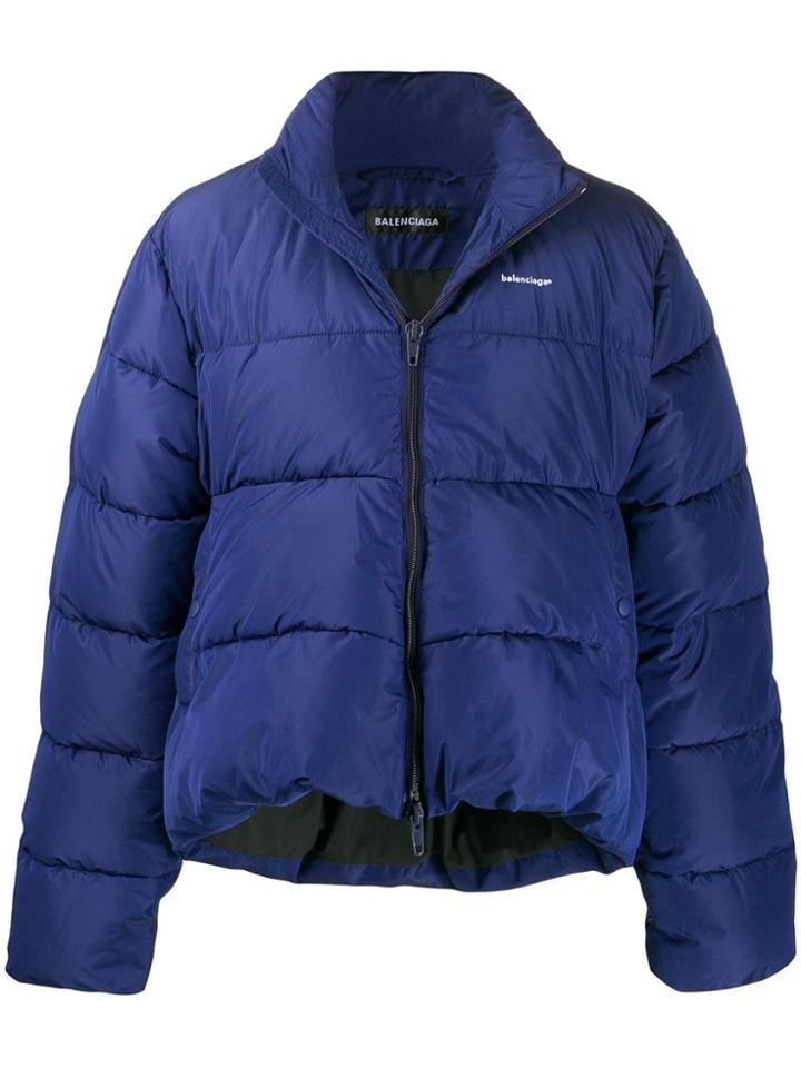 Balenciaga C Shape Down Jacket - Blue
