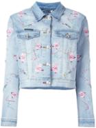 Philipp Plein 'pycnopodia' Denim Jacket, Women's, Size: Small, Blue, Cotton/spandex/elastane