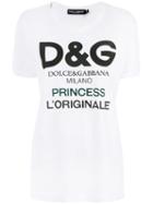 Dolce & Gabbana - Logo T-shirt - Women - Cotton - 44, White, Cotton