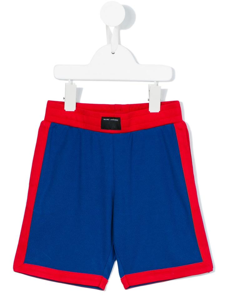 Little Marc Jacobs - Colour Block Shorts - Kids - Polyester - 8 Yrs, Boy's, Blue