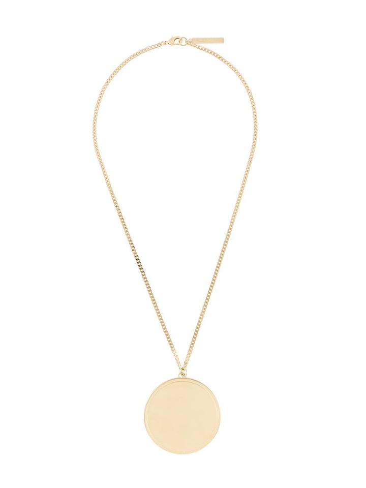 Givenchy Circular Pendant Necklace - Metallic