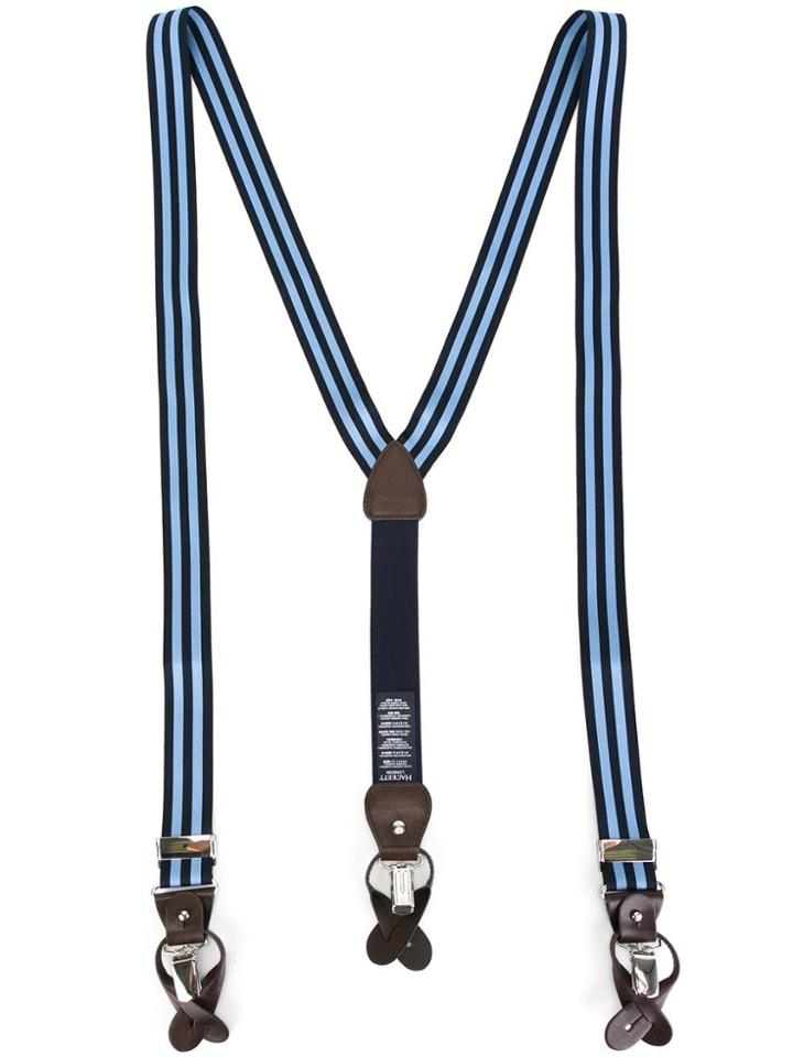 Hackett Striped Braces - Blue
