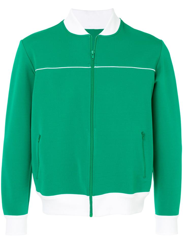 Band Of Outsiders Zip Front Sweatshirt - Green