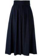 Cacharel Pleated Wide Leg Short Trousers