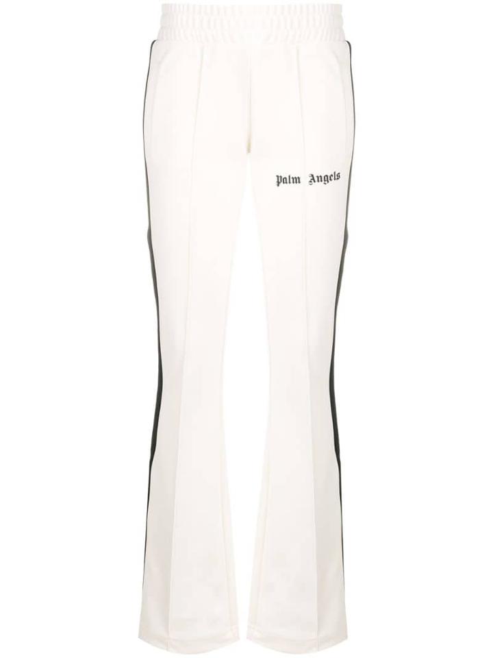 Palm Angels Flared Track Pants - White