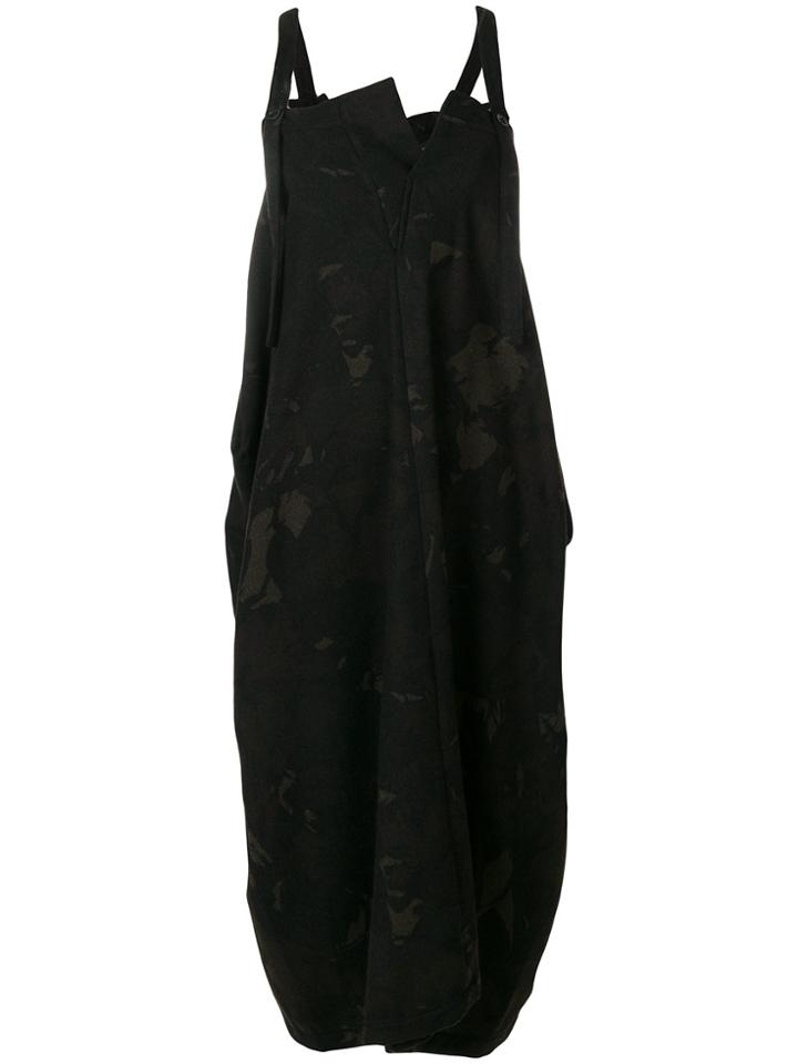 Y's Camouflage Pinafore Dress - Green