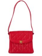 Chanel Vintage Quilted Shoulder Bag, Women's, Red