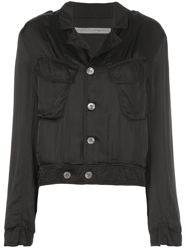 Raquel Allegra Buttoned Cargo Jacket - Black