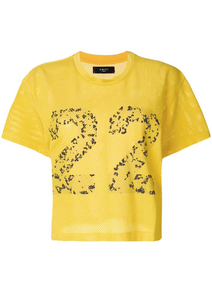Amiri Printed Slouchy T-shirt - Yellow & Orange
