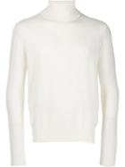 Lamberto Losani Knit Roll Neck Sweater - White