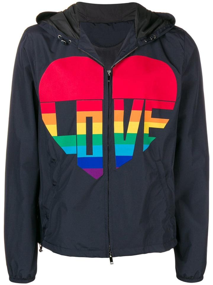 Valentino Love Hooded Jacket - Blue
