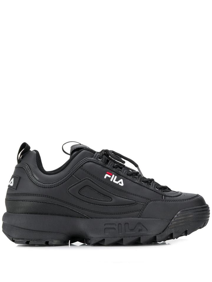 Fila Ridged Sole Sneakers - Black