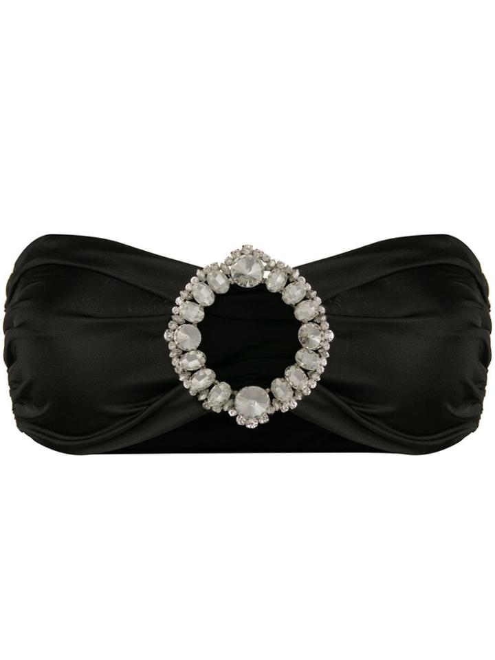 Vivetta Strapless Bikini Top - Black