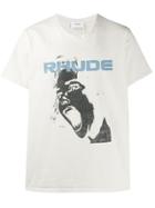 Rhude Face Print T-shirt - White