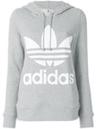 Adidas Logo Hooded Sweatshirt - Grey