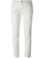 Iro 'grand Garçon' Ripped Jeans, Women's, Size: 27, White, Cotton/polyester/spandex/elastane