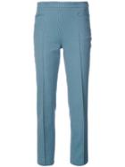Akris Punto Slim Cropped Trousers - Blue