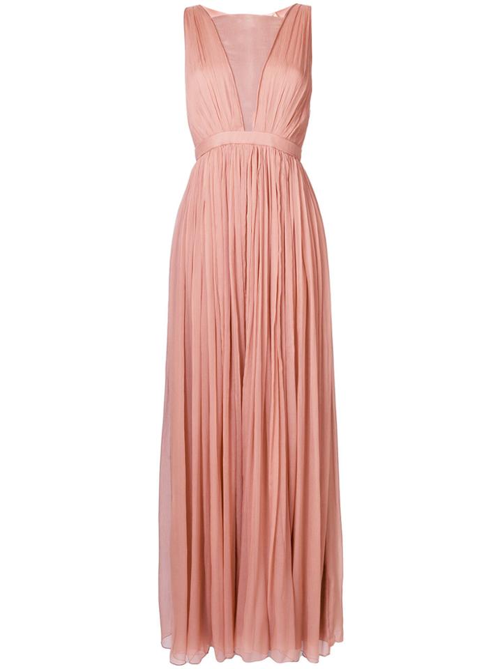 No21 Chiffon Empire Dress - Nude & Neutrals