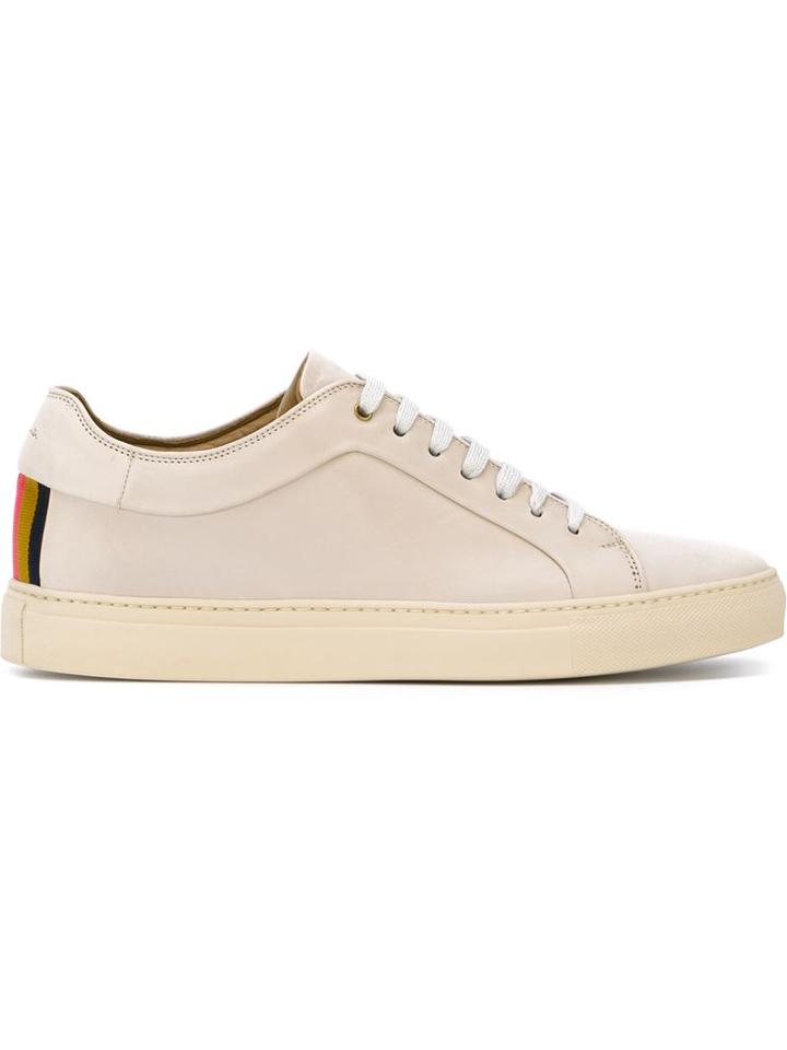Paul Smith Classic Lace-up Sneakers, Men's, Size: 6, Grey, Leather/rubber
