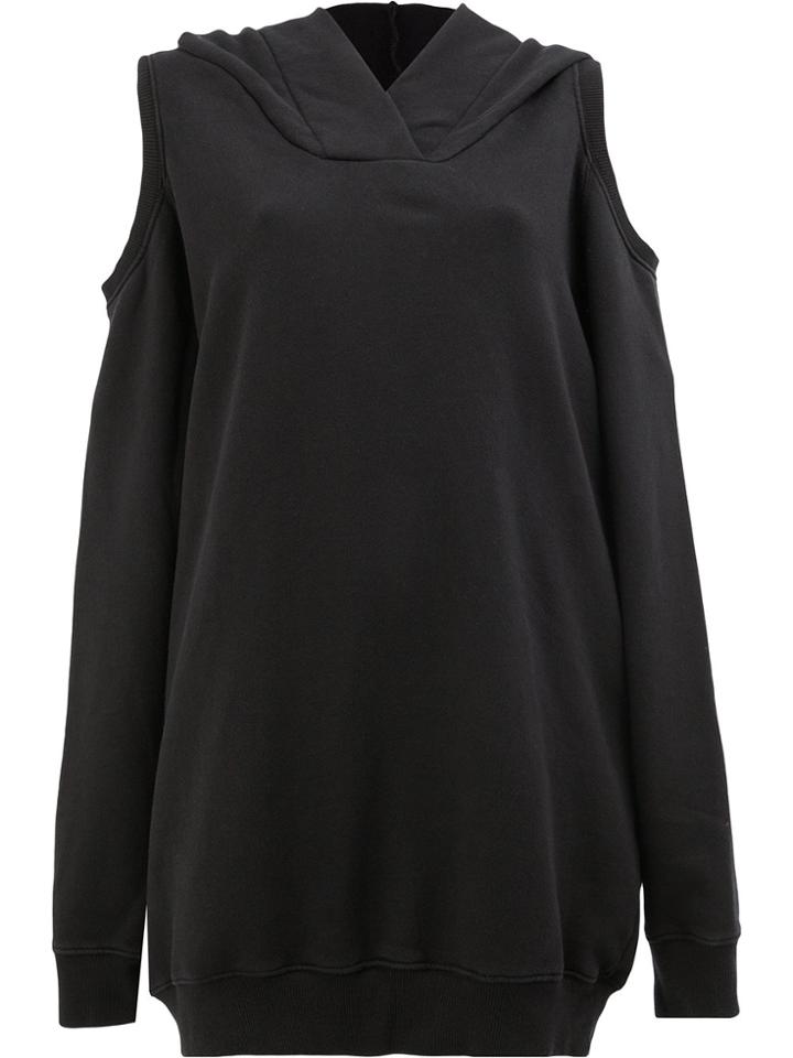 Faith Connexion Cold Shoulder Hoodie - Black