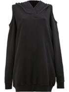 Faith Connexion Cold Shoulder Hoodie - Black